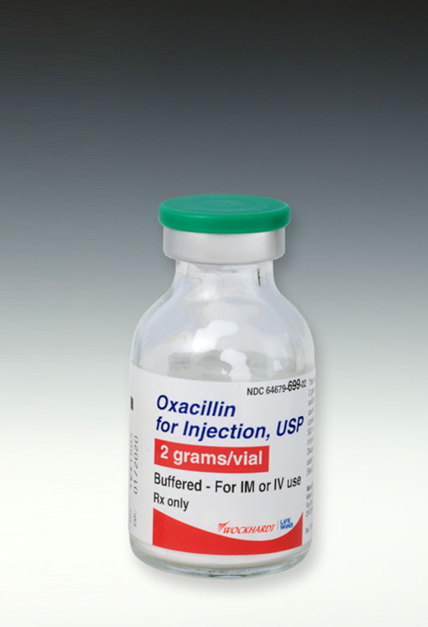 OXACILLIN 2g vial vertical bkgnd
