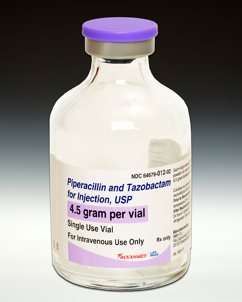 Piperacillin Tazobactam 45g clear 2