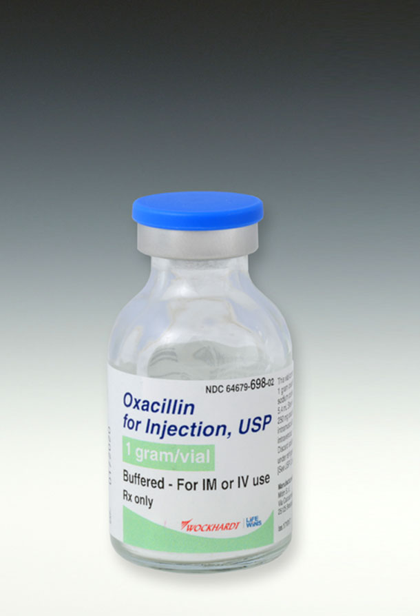 OXACILLIN 1g vial vertical bkgnd